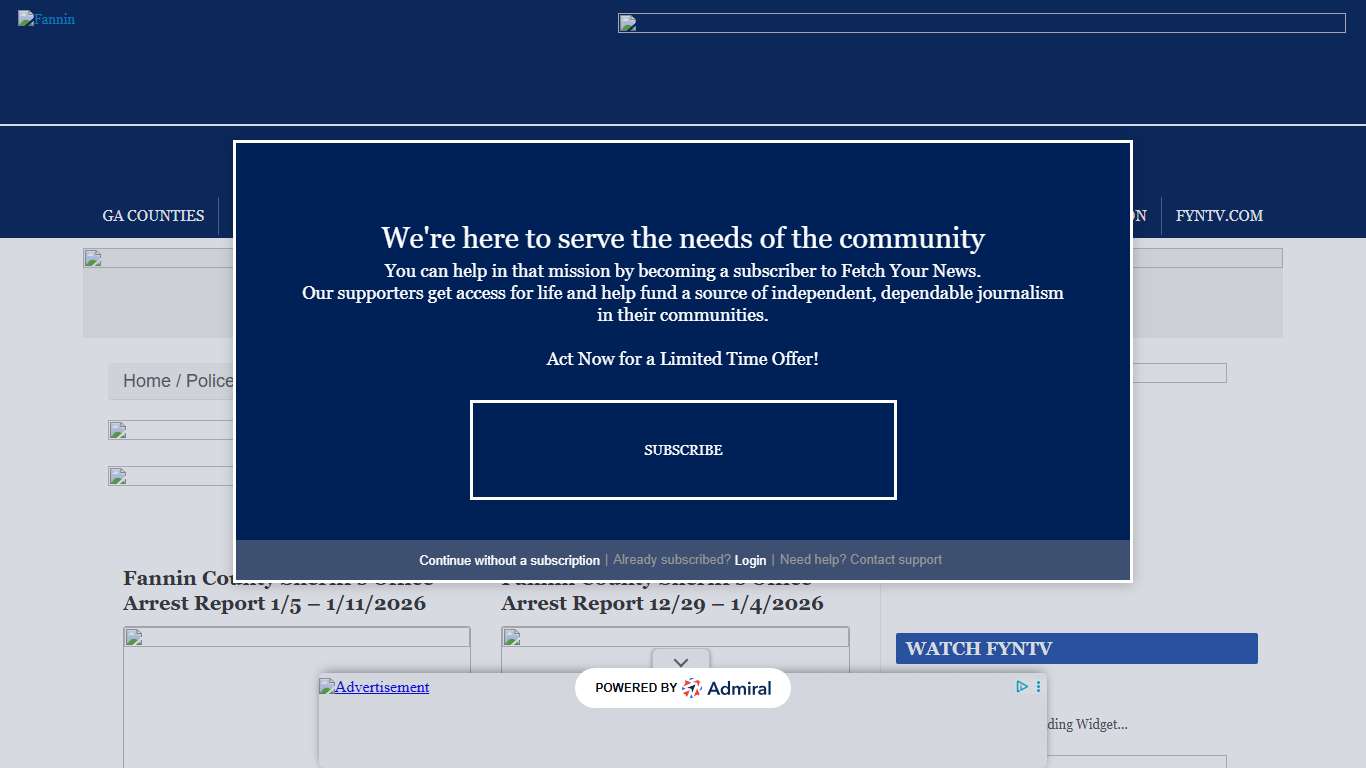 Arrest Reports Archives - FanninFannin